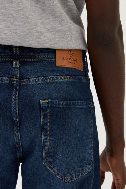 Jeans Sauvage Denim dalla vestibilità comoda Dunkelblau