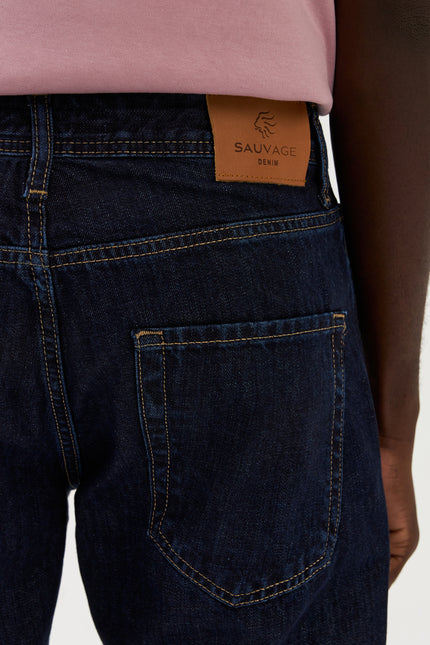 Sauvage Denim <strong>Tapered Fit</strong> Jeans Blau.