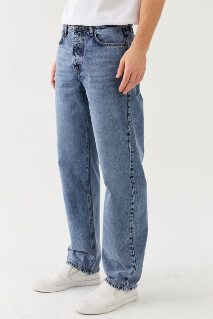 Sauvage Denim Loose Fit Jeans Hellblau