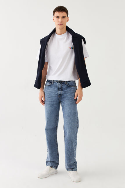 Sauvage Denim Loose Fit Jeans Hellblau