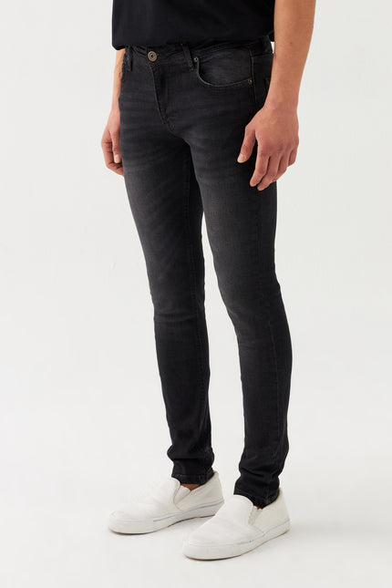 Sauvage Denim Skinny Fit Jeans Schwarz kullanılmış