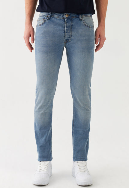 Jeans slim fit in denim Sauvage Blu