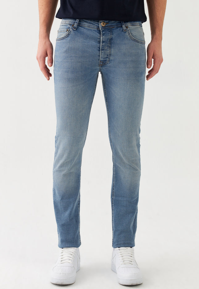 Sauvage Denim Slim Fit Jeans Blau