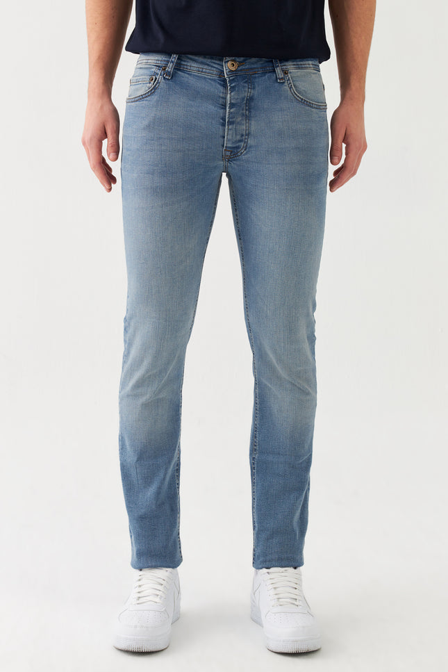 Sauvage Denim Slim Fit Jeans Blau