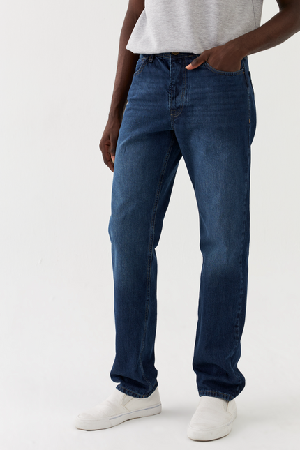 Jeans Sauvage Denim dalla vestibilità comoda Dunkelblau