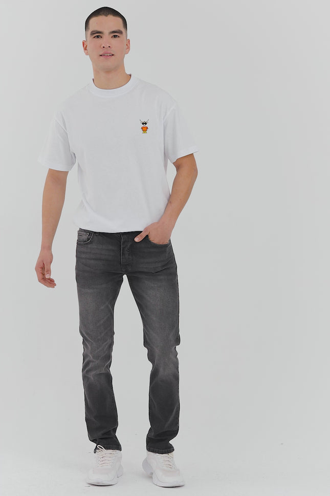 Sauvage Denim Regular Fit Jeans Grau